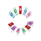Bayar Kumaş Dikiş Nakış Plastik Klips Tutucu Mandal (RENKLİ 10 ADET)