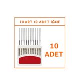 Bayar Kumaş Makine İğnesi Düz Makine Kalın Dip DP 12 (1 Kart 10 İğne)