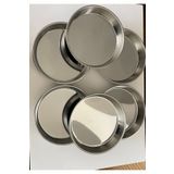 BAYDURSAN PASLANMAZ ÇELİK FIRIN TEPSI KALIN PARLAK ÇELİK 24,5 CM (NO.2) 3 LÜ PAKET