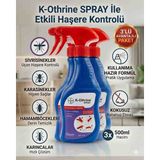 Bayer 3 Adet K-Othrine Sprey Hazır Kullanım Haşere Ilacı 500ML ( Hamam Böceği, Karınca, Sivrisinek ve Karasinek) -Avantajlı Paket