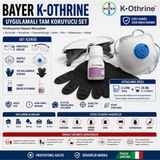 Bayer K-Othrine Uygulamalı Tam Koruyucu Set | Koruyucu Gözlük + Ventilli Maske + Eldiven + 1 Adet K-Othrine 50 ml
