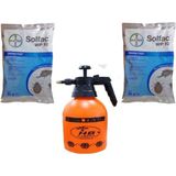 Bayer Solfac Böcek Ilacı Pire Bit 2 Adet 50 gr Solfac Wp 10 ve 2 Lt Ilaçlama Pompası - Beyaz