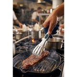 Bayev 23 Cm Silver Mutfak Maşası - 304 Çelik Biftek Barbekü Ve Izgara Maşası