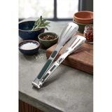 Bayev 29 Cm Silver Mutfak Maşası - 304 Çelik Çok Amaçlı Mutfak Servis Seti Biftek Barbekü Maşası