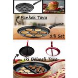 Bayev 2'li Tava Seti Pankek Ve Cingöz Tava Set Kahvaltı Ve Bölmeli Köfte Tavası Ramazan Özel Iftar Sahur