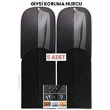 Bayev 5 Adet Takım Elbise Kılıfı Hurcu Dolap Düzenleyici Gamboç 60x100 Giysi Saklama çantası Çok Renkli