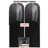 Bayev 5 Adet Takım Elbise Kılıfı Hurcu Dolap Düzenleyici Gamboç 60x100 Giysi Saklama Çantası