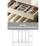 Bayev Bade 4 Boy 11'Li Çekmece İçi Çok Amaçlı Organizer - Takı Makyaj Organizeri Dolap İçi Düzenleyici