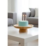 Bayev Bambu 17 Cm Yuvarlak Ayaklı Sunumluk 700722 - Ahşap Servis Sunum Tabağı