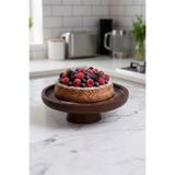 Bayev Bambu 20 Cm Akasya Yuvarlak Ayaklı Sunumluk 700816 - Ahşap Servis Sunum Tabağı