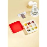 Bayev Medicine Box 1019 İlaç Kutusu 9 Gözlü Ayarlanabilir Bölmeli Kapaklı İlaç Saklama Kutusu