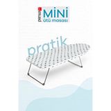Bayev Mini Ütü Masası Pratik Ergonomik 30x74 Cm Kompakt Tasarım Şeffaf