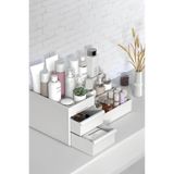 Bayev Petite 2 Çekmeceli Çok Amaçlı Organizer Kozmetik Parfüm Mini Elegance Ruj Serum Takı Düzenleyici