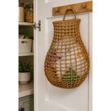Bayev Rattan 9201 Asılabilir Vazo Sepet Poşetlik Çok Amaçlı Düzenleyici Rattan Örme Sepet