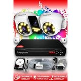 Bayicam 3 Kameralı Süper 2 İç Kamera Set 250 GB 5 MP 2K Net Renkli Gece Görüşlü Güvenlik Kamerası Sistemi