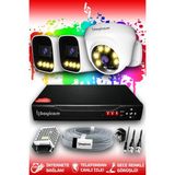 Bayicam 3 Kameralı Ultra 1 İç Kamera Set HDD'siz 5 MP 2K Net Renkli Gece Görüşlü Güvenlik Kamerası Sistemi