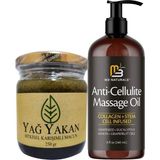 Bayilik Xml Anti-Cellulite Massage Oil 240 ml Selülitlere Karşı Masaj Yağı + Yağyakan Macunu Incelme Zayıflatmaya Macun 250 gr - 1Paket