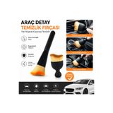 Bayırtech Araç Fırça Seti Araç Oto Araba Klima Havalandırma Detaylı Temizlik Fırçası Premium Yumuşak Tüylü Fırça 2'li Set