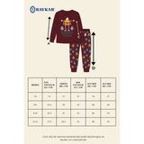 Baykar Erkek Çocuk Pamuklu Bisiklet Yaka Robot Baskılı Uzun Kollu Pijama Takımı 9667 Bordo - 7 - 8 Yaş