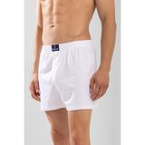 Baykar Erkek Pamuklu Rahat Kesim Havlu Bel Boxer 3'lü Paket Beyaz