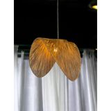 Baykuş Bohem Avize 50Cmx35cm Hasır Avize Jüt Avize Rüstik Avize Oda Mutfak Salon Avize