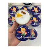 Baykuş Craft Mimarlık Kabartmalı 3 Boyutlu İsimli Yeni doğan Bebek Mevlüd Hediyelik Mum-Küçük Prens Uzay-Toplam 10 Adet