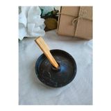 Baykuş Life Concept Dekoratif Siyah Palo Santo Tütsülük Tasarım Tütsü Kabı