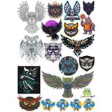Baykuş Owl Sticker Set-11 15 Parça Telefon, Tablet, Defter, Laptop Sticker
