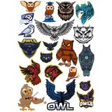 Baykuş Owl Sticker Set-12 20 Parça Telefon, Tablet, Defter, Laptop Sticker