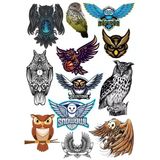 Baykuş Owl Sticker Set-2 13 Parça Telefon, Tablet, Defter, Laptop Sticker
