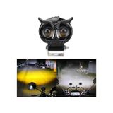 Baykuş Sis Farı Çift Renk Sarı-beyaz Araç Motosiklet Off Road Led 60w Metal Çalışma Lambası 1 Adet
