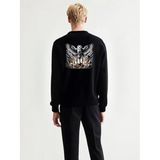 Baykuş Unisex Sweatshirt (50, Siyah, L)