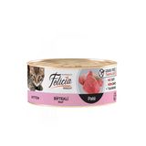 Baylanpet Felıcıa Tahılsız 85 Gr - Kitten Biftekli Kıyılmış Konserve Yavru Kedi Maması 6X85gr