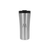 Baylar M Harfli Baskılı Çelik Termos Bardak 500 Ml Tek Ebat Metalik
