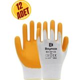 Baymax Iş Eldiveni Sarı | Yüksek Kalite BX-NP05 (12 Çift)