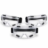 Baymax S550 Grand Şeffaf Toz Çapak Koruyucu İş Güvenlik Gözlüğü Şeffaf Lens Ayarlanabilir Lastikli Laboratuvar İşçi Gözlüğü (3)