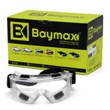 Baymax S550 Standart Şeffaf Toz Çapak Koruyucu İş Güvenlik Gözlüğü UV Polikarbonat 12 Adet ( 1 Kutu )