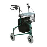 Baymedikal Loco Alüminyum Rollatör | Katlanır 3 Teker ve Taşıma Sepeti ile Yaşlı&Engelliler İçin Pratik PR-888
