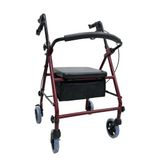 Baymedikal Loco Alüminyum Rollator Yürüme Yardımcısı | Katlanabilir Oturaklı Ergonomik Güvenli PR-880