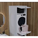BAYOLD MOBİLYA Next Çamaşır&kurutma Makinesi Dolabı Mdf Beyaz banyo çok amaçlı dolap
