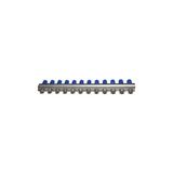 Baypa 12 Ağızlı Kendinden Vanalı Kollektör - 60 cm - Krom