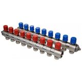 Baypa 9 Ağızlı Kendinden Vanalı Kollektör 16*2 cm - 40 cm - Krom
