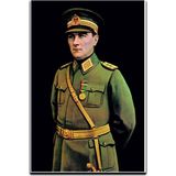 Bayrak 100X150CM Atatürk Imzalı Raşel Kumaş Sopalı Türk Bayrağı Dayanıklı ve Kaliteli Diji - Çok Renkli - Siyah - Plastik