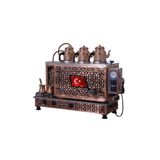 Bayrak 3 Demlikli Bakır Çay Kazanı