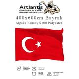 Bayrak 400x600 cm Türk Bayrağı Kumaş 1 Adet Alpaka Kumaş Bez Bayrak Kaliteli Türk Bayrağı