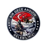 Bayrak Asker Peç , Bir Gece Ansızın Gelebiliriz - Arma - Tpu Patch Karışık/çok Renkli Çok Renkli