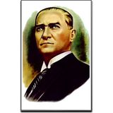 Bayrak Atatürk Portre 200X300CM Raşel Dijital Baskı Bayrak - Çok Renkli