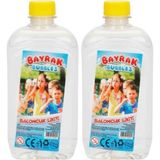 Bayrak Bubbles 2'li Köpük Baloncuk Tabancası Yedek Likit 500 ml Uzun Ömürlü Köpük Yapısı