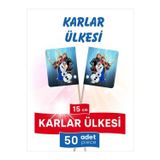Bayrak Kürdan 15 Cm, 50 Adet - Karlar Ülkesi Çizgi Film Kahramanları