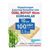 Bayrak Kürdan Kanepe Kürdanı - 10 Cm, 100 Adet - Açılış, Organizasyon, Toplantı, Tadımlık Yemekler Için Çöp Şiş